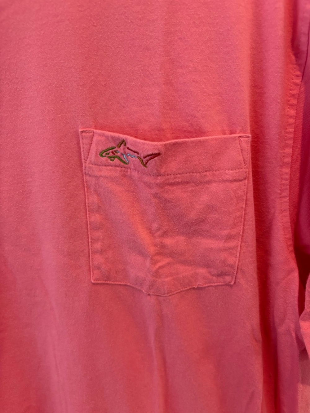 Greg Norman Men's Pink Pocket T-Shirt- Large - Picture 3 of 9